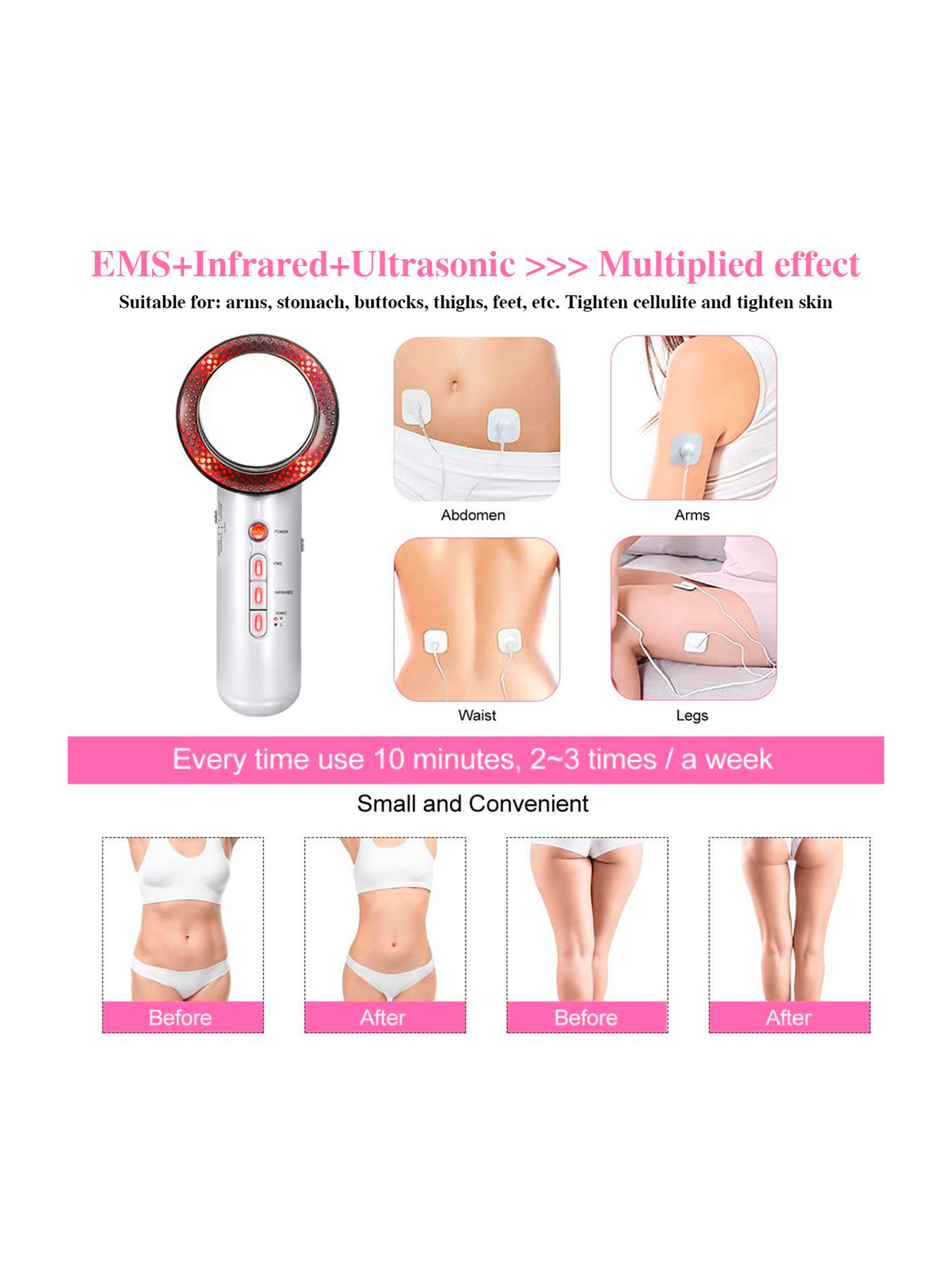 Set 3IN1 Massaggiatore Anti Cellulite