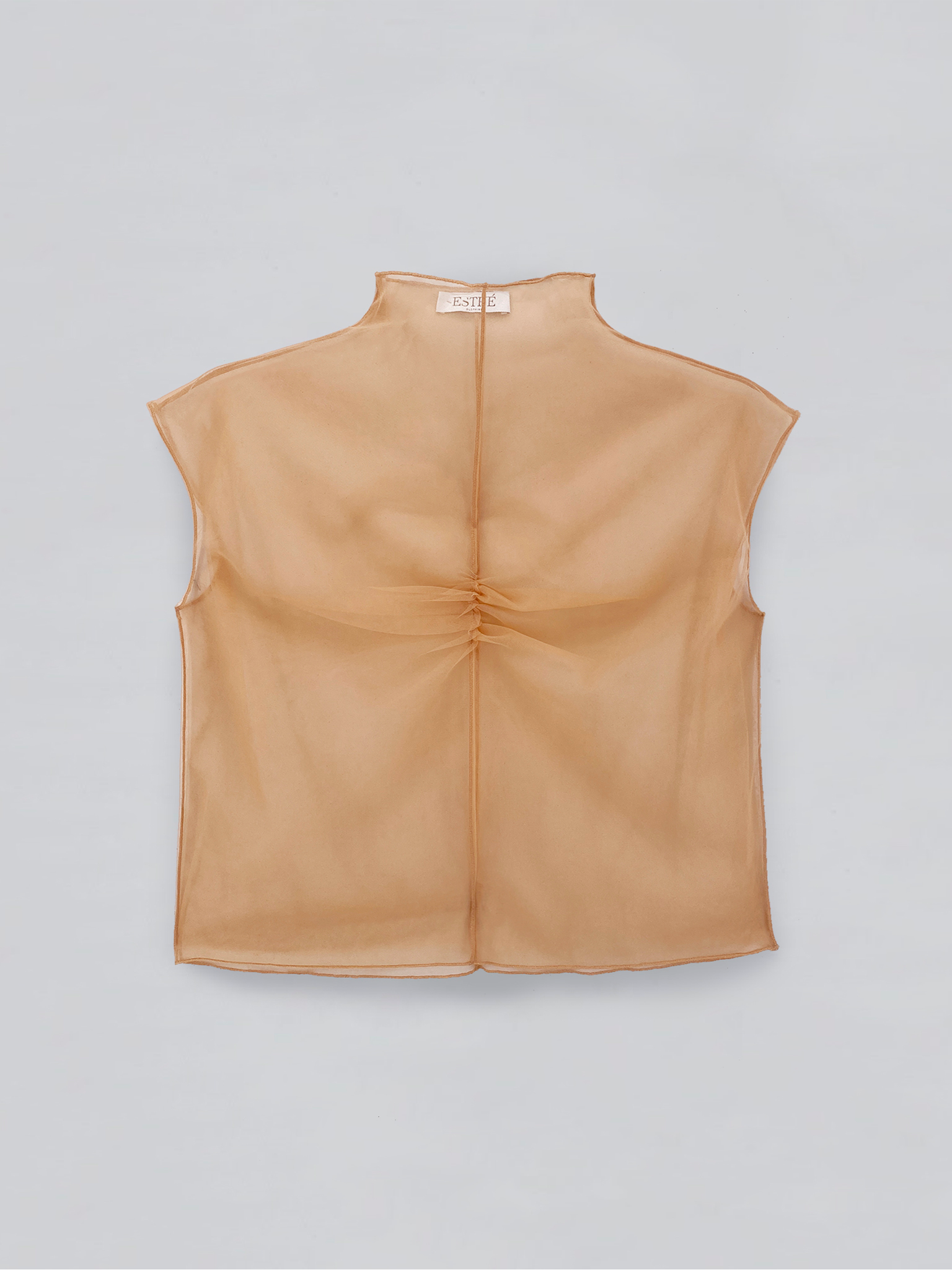 Sleeveless Tulle Top