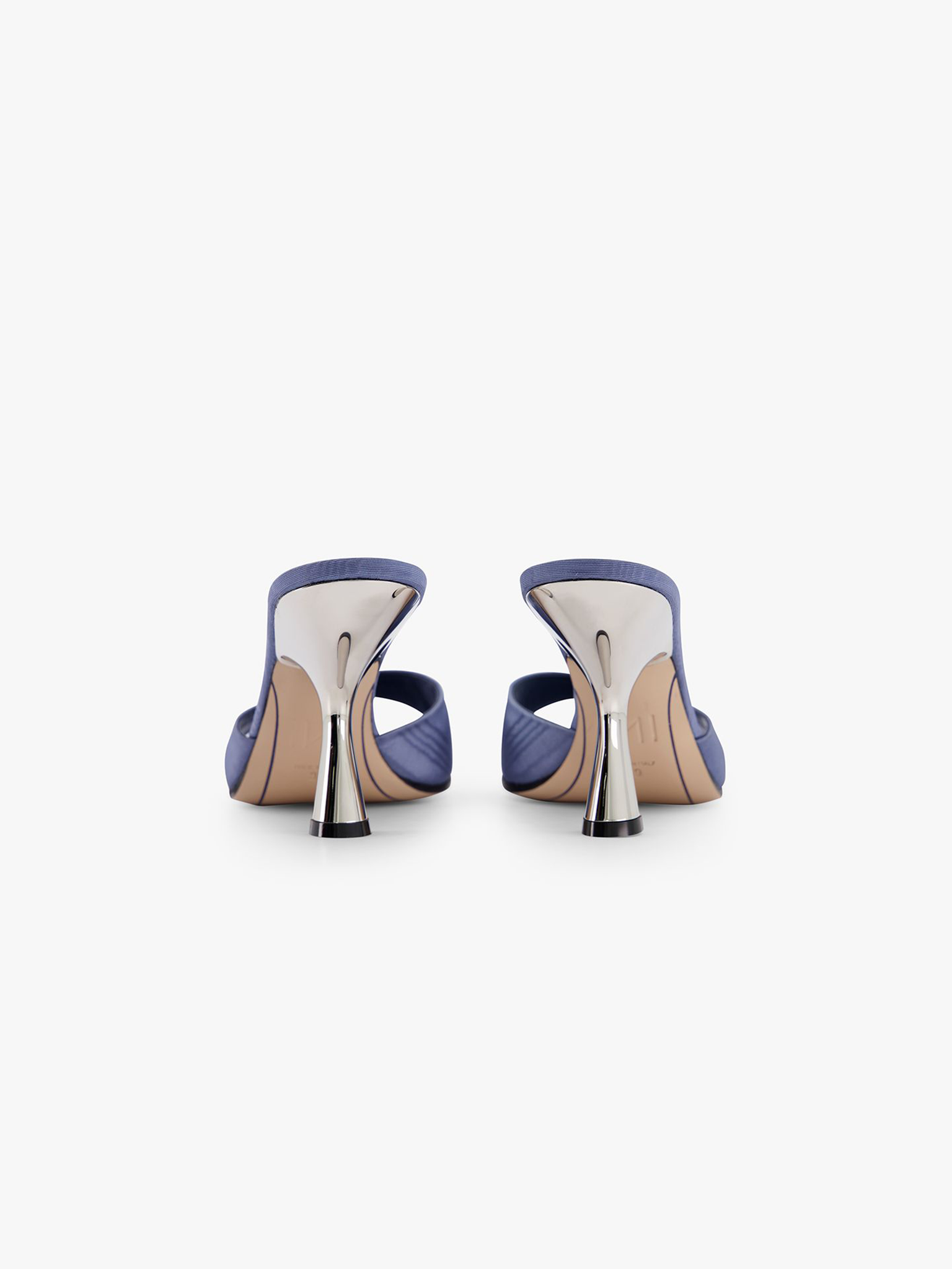 ADELE MOIRE INDACO TACCO SILVER