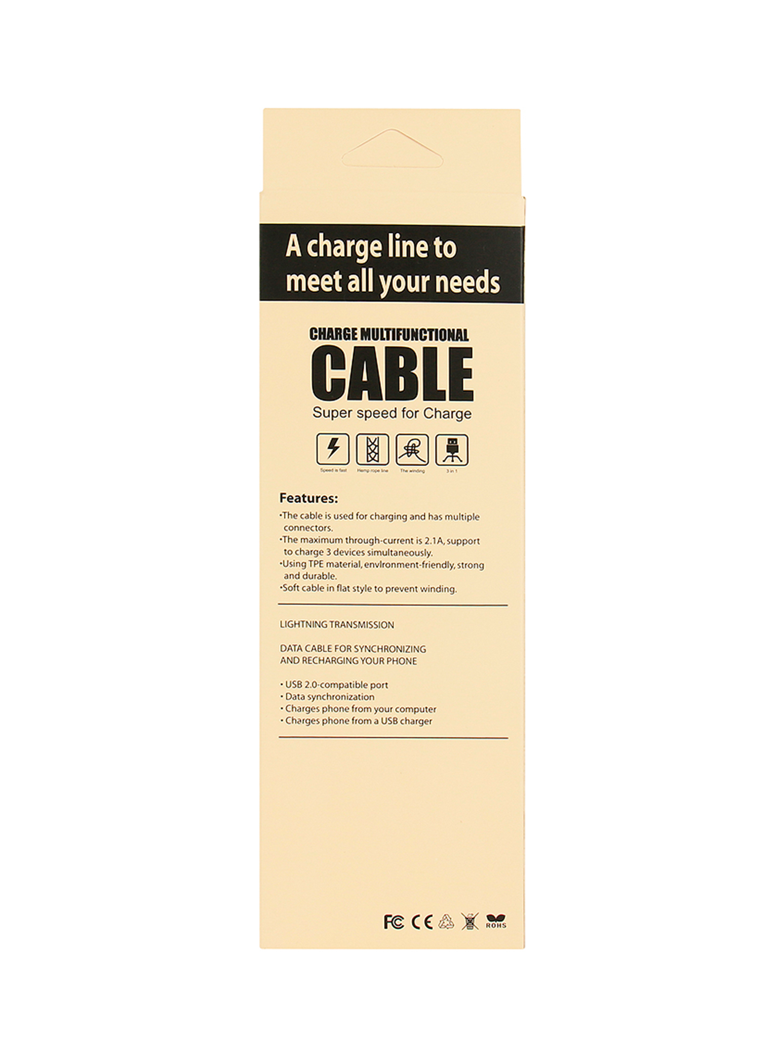 CAVO 3 IN 1 (LIGHTENING/MICRO USB/ USB-C)