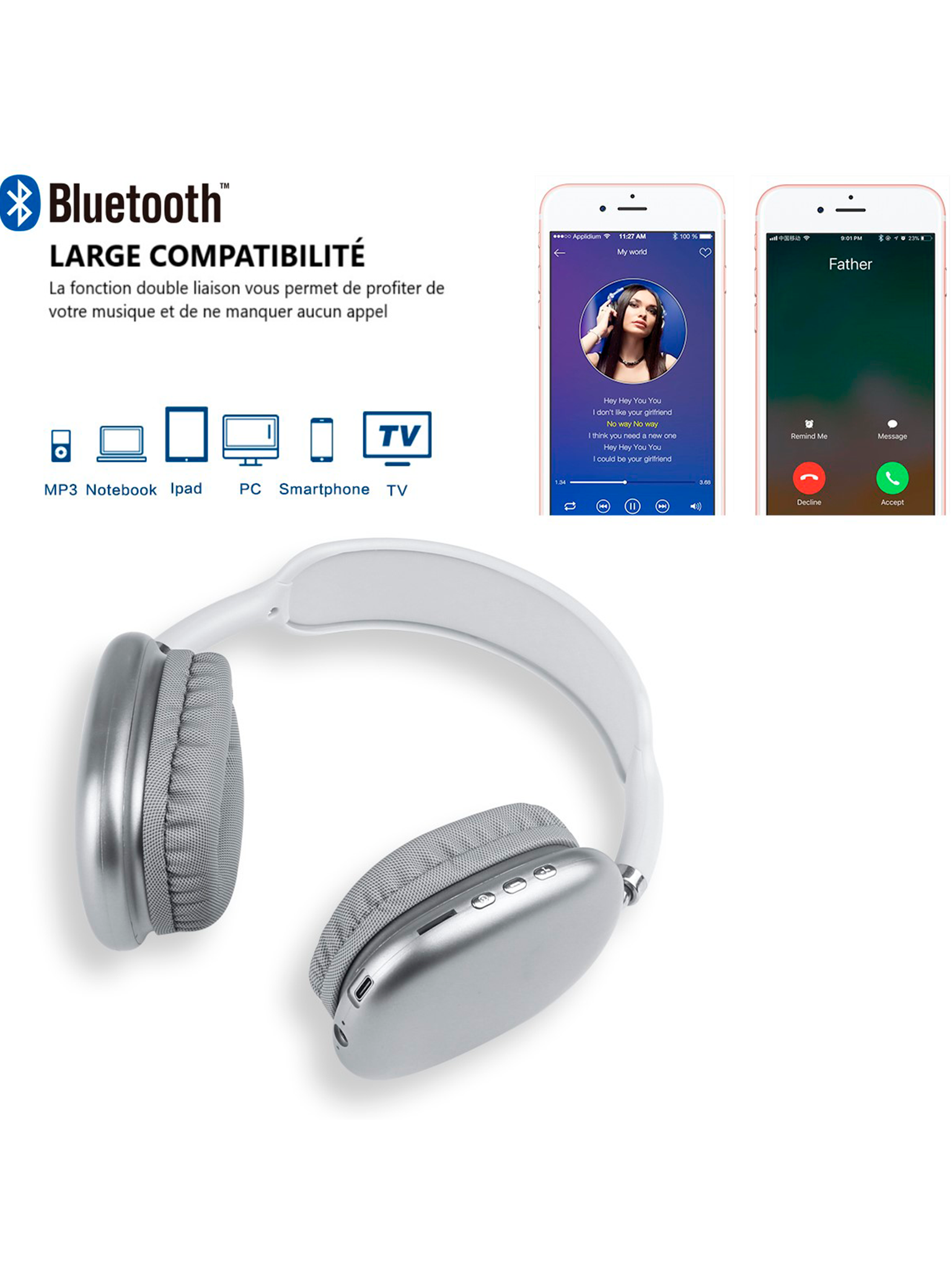 AURICOLARE SENZA FILI BLUETOOTH