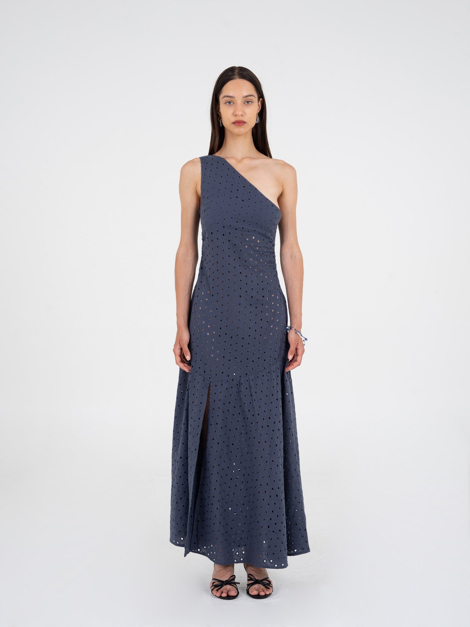 Firefly Blue Asymmetric Dress - Carmen Says
