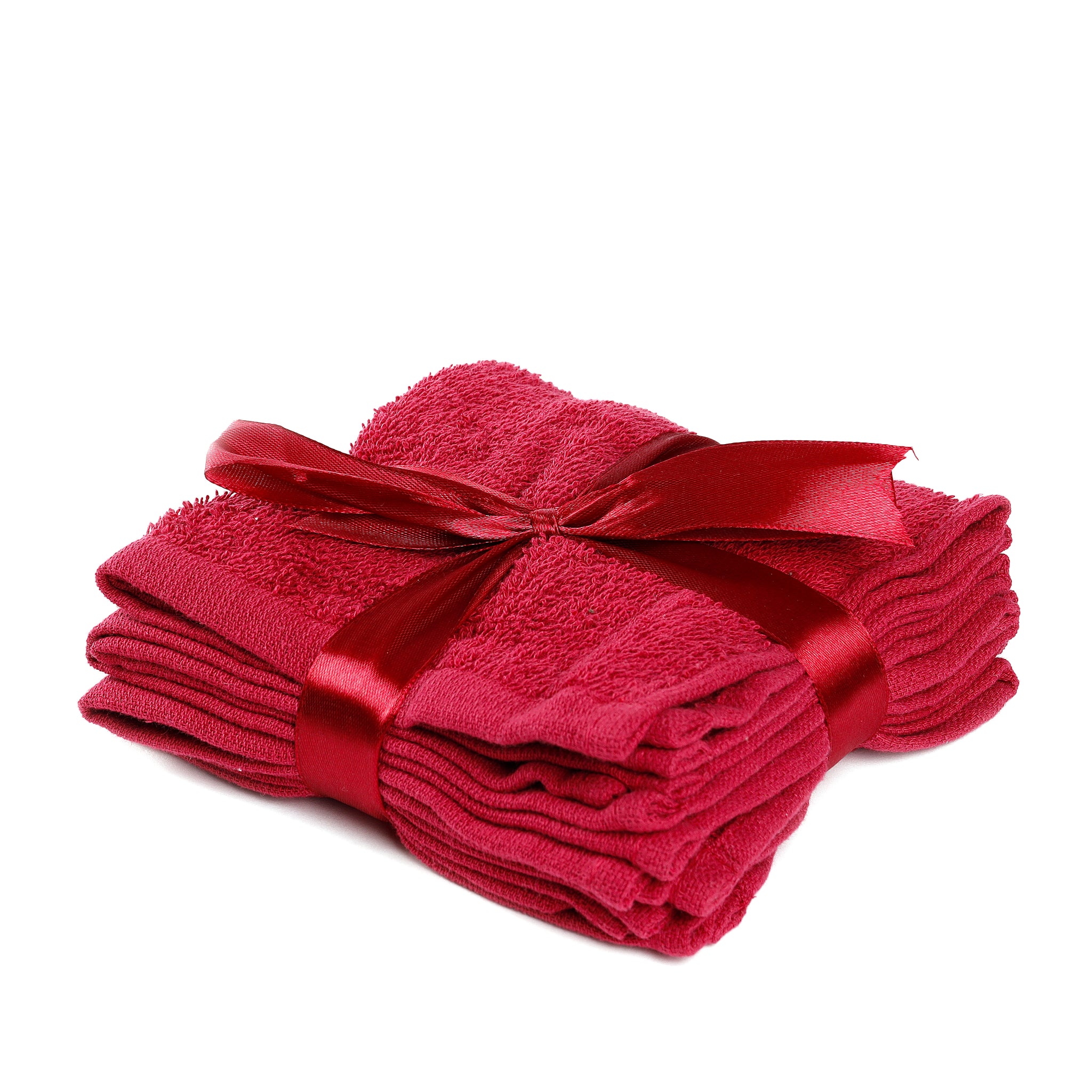 Set 4 Lavette Sophie 30X30 Bordeaux