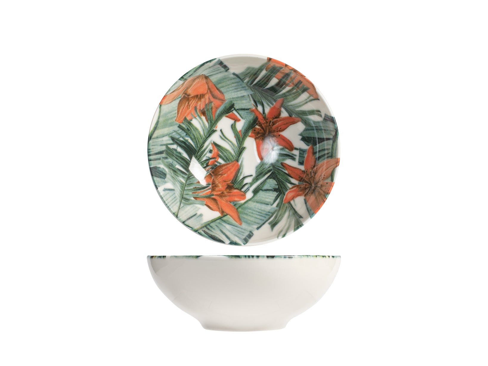 Set 6 Coppette Exotic In New Bone China Assortite Cm14