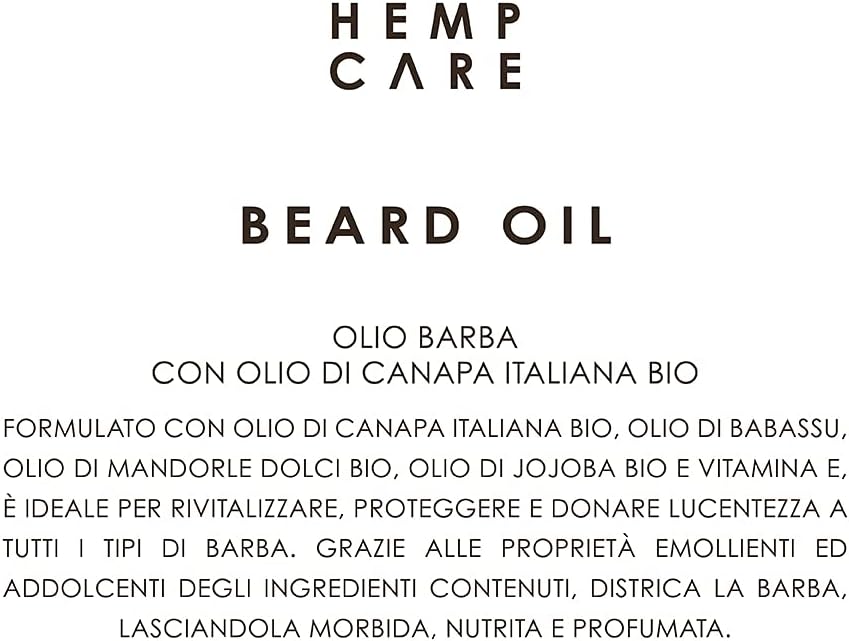 HEMP CARE Olio Da Barba 50 Ml - Beard Club