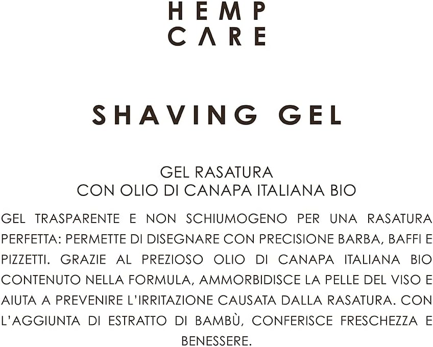 HEMP CARE Gel Da Barba 150 Ml - Beard Club