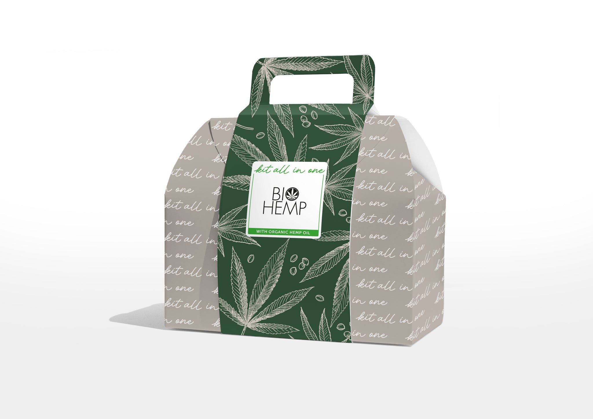 All in One Kit - Bio Hemp Soap 20g,shower gel 30m, body lotion 30ml, shampoo 30 ml, conditioner 30 ml, shower gel 300ml