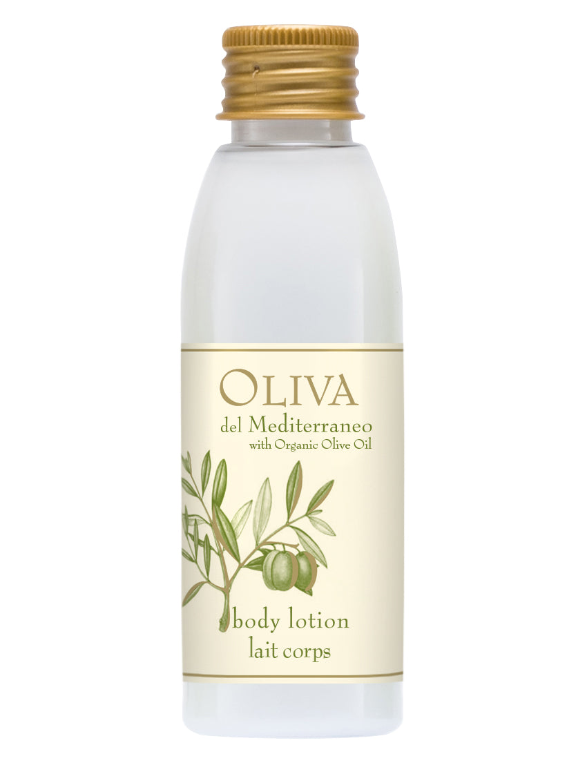 All in One Kit -Oliva del Mediterraneo shower gel 60ml, body lotion  60ml, conditioning shampoo 60ml, soap 15g, hair & body wash 300 ml