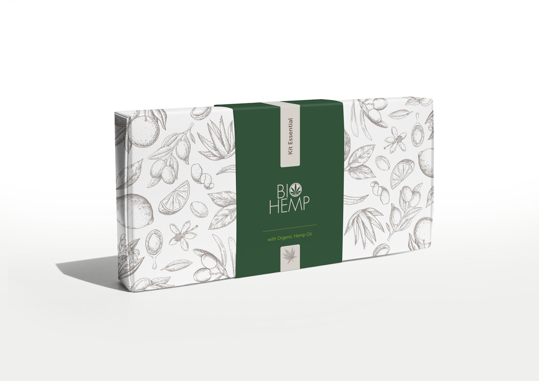 Essential Kit - Bio Hemp Soap 20g, body lotion 30ml, shampoo 30 ml, conditioner 30 ml, shower gel 30ml