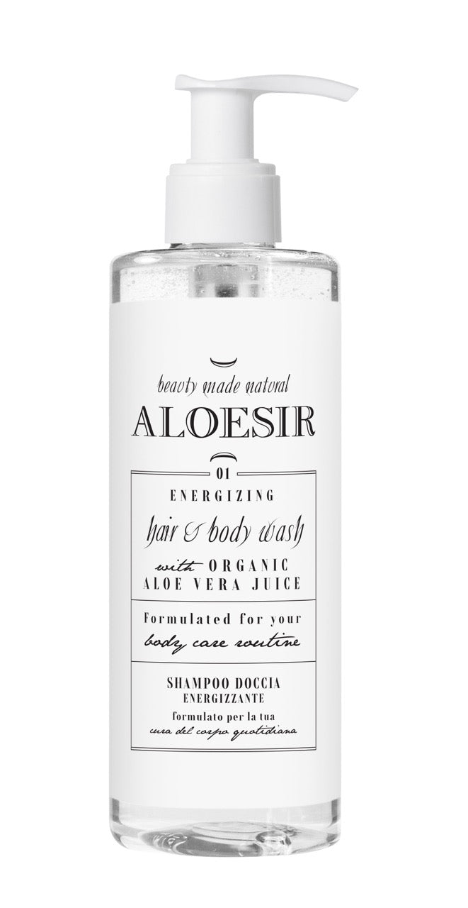 Happy Day Kit - Aloesir hair & body wash 300ml, hand & body lotion 300ml, hair & body wash 30ml, body lotion30ml, shampoo balm 30ml, soap15g