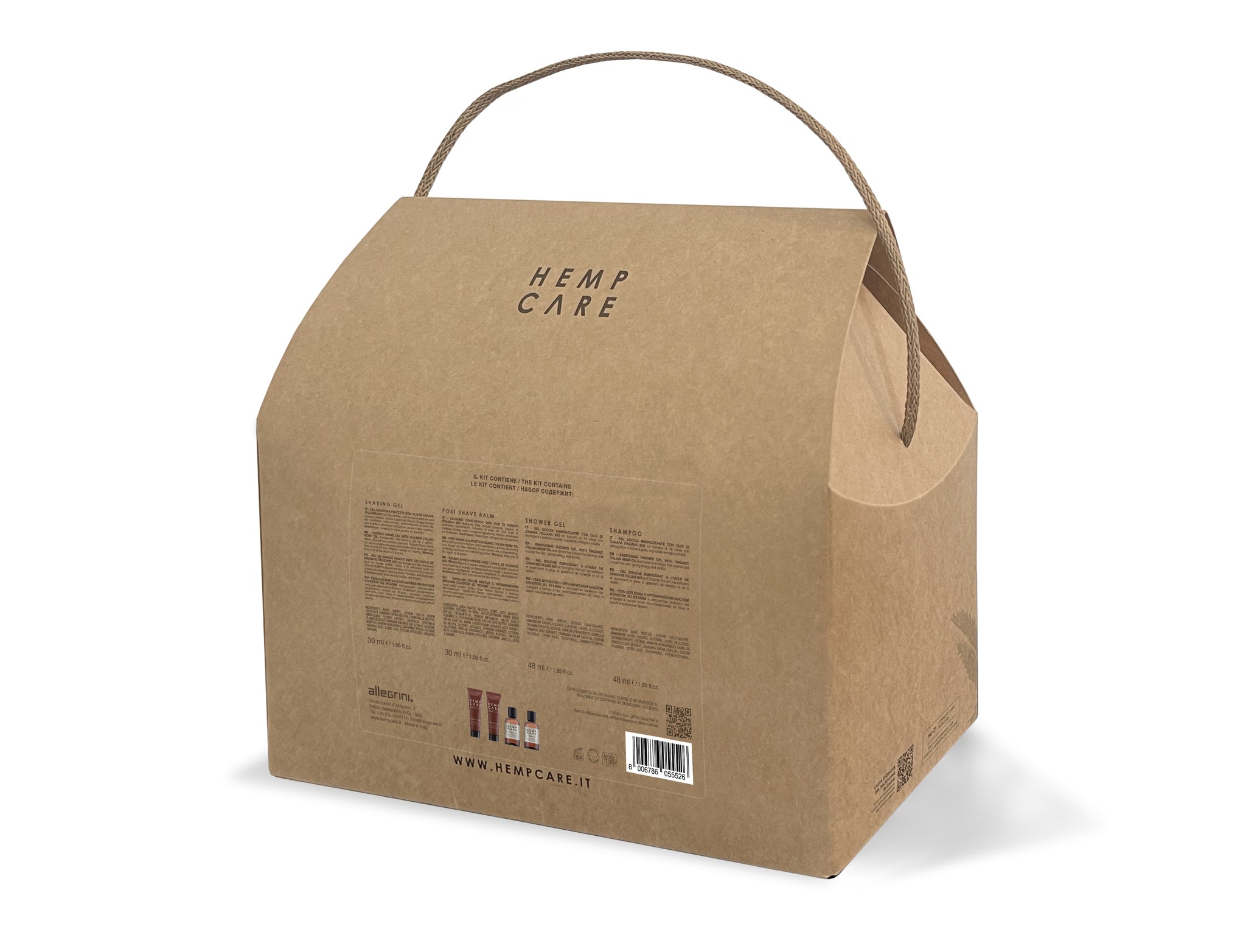 HEMP CARE Take Care Kit Shower gel 250ml, hand cream 50ml, body cream 150ml