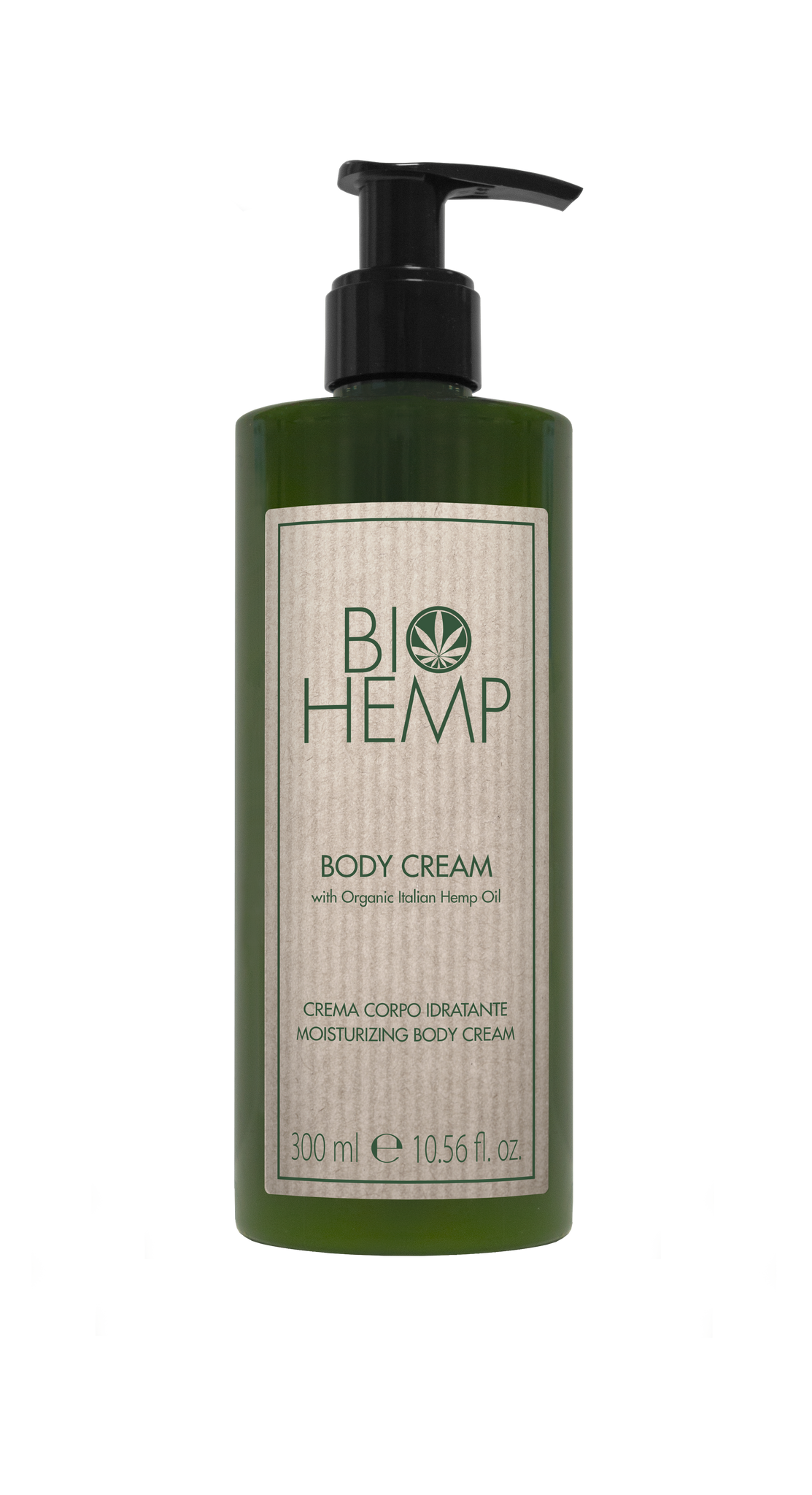 Pampering Kit - Bio Hemp body cream 300ml, shower gel 30ml, body cream 30ml, hair conditioner 30ml, shampoo 30ml, soap 20g