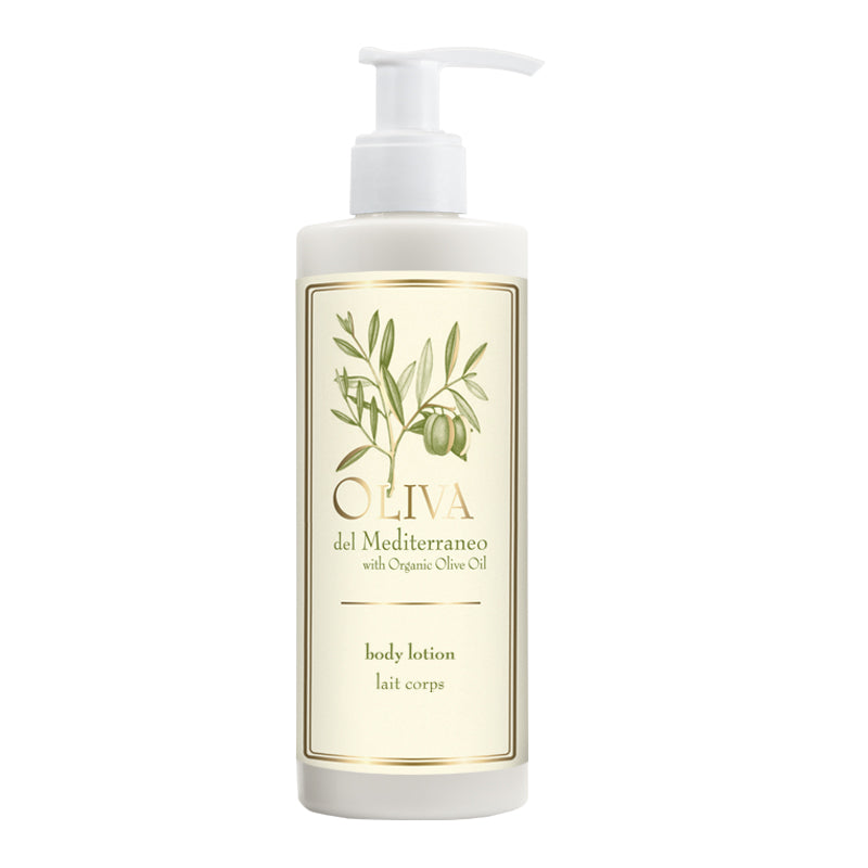 Pampering Kit -Oliva del Mediterraneo body lotion 300ml, shower gel 60m, body lotion 60ml, conditioning shampoo  60ml, soap 15g