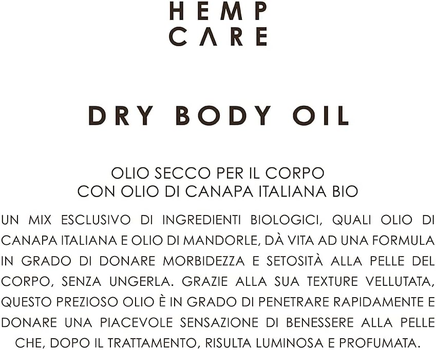 HEMP CARE Olio secco per il corpo