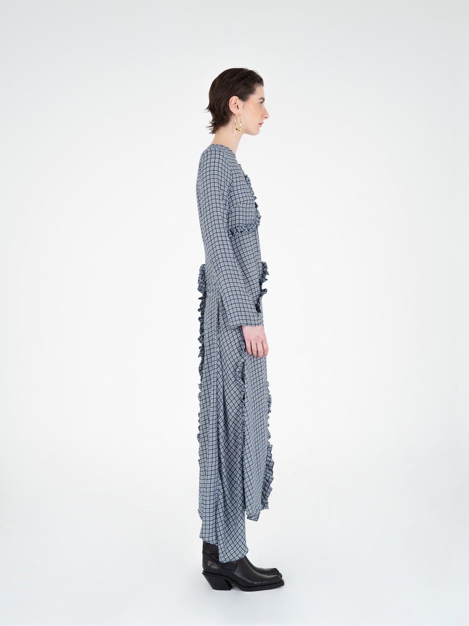 Cottage Tartan Print Dress - Carmen Says