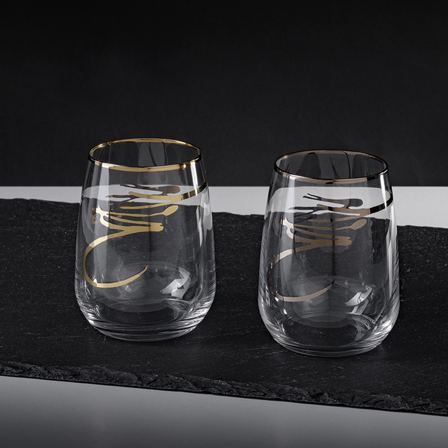 Bicchiere Acqua Assenzio oro gold 12326 set 6 pezzi