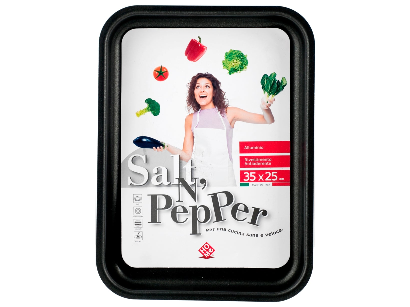 Salt N'Pepper Teglia Forno In Alluminio, Rivestimento Antiaderente, 35X25 Cm
