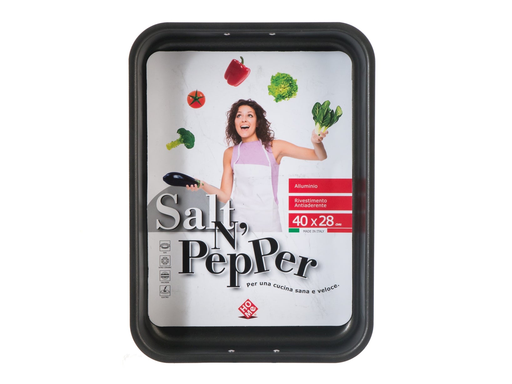 Salt N'Pepper Teglia Forno In Alluminio, Rivestimento Antiaderente, 40X28 Cm