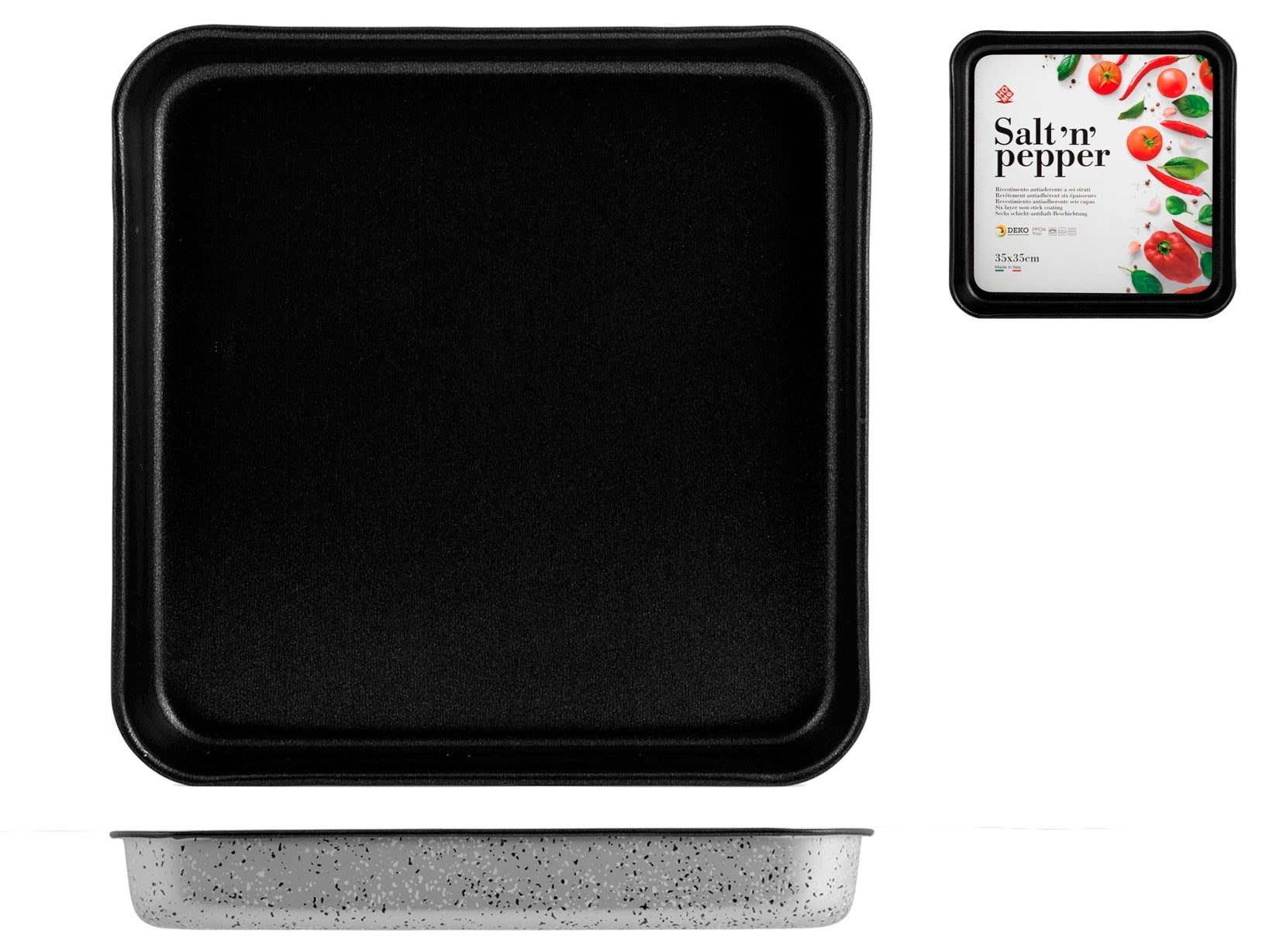 Salt N'Pepper Teglia Forno In Alluminio, Rivestimento Antiaderente, 35X35 Cm