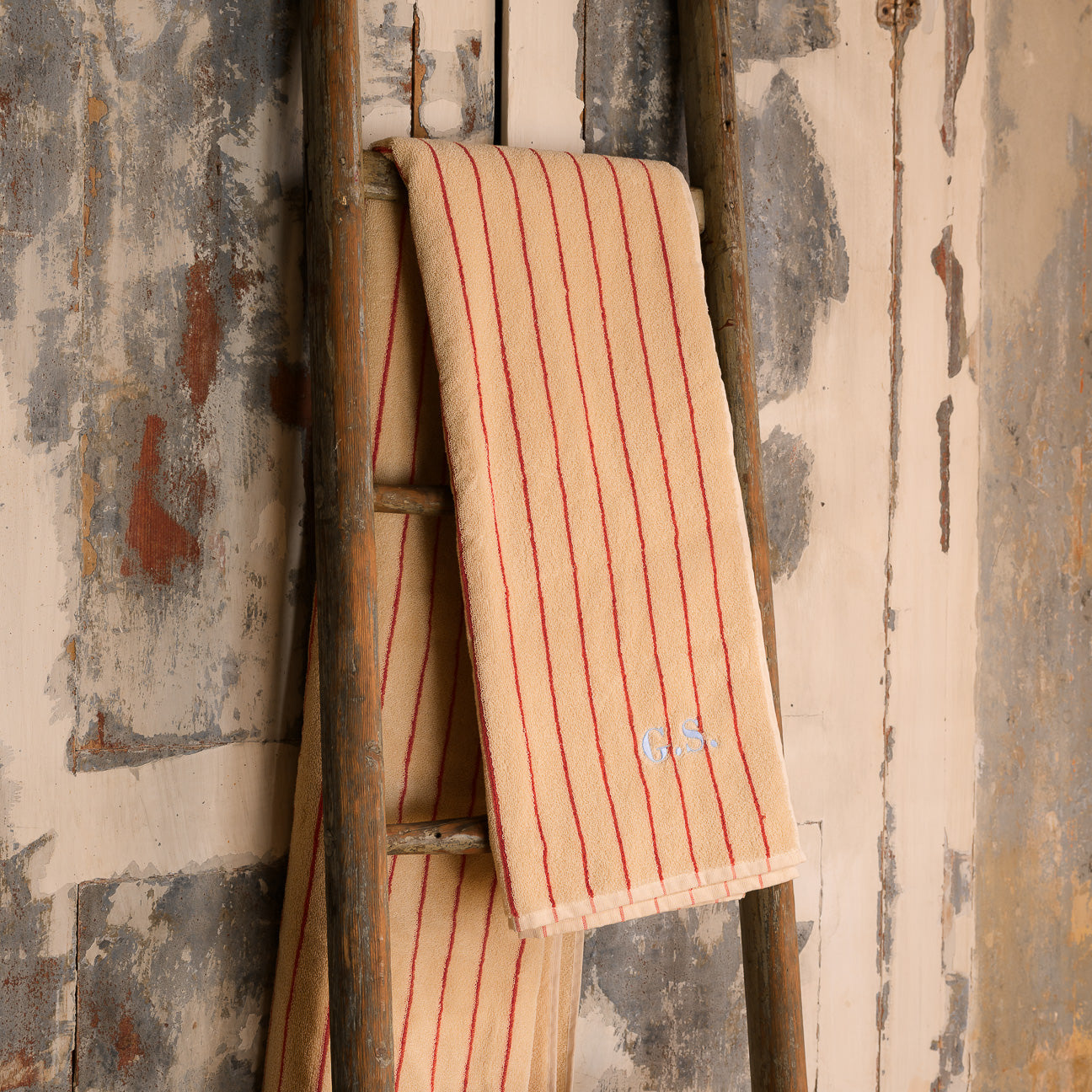 Telo Linea classica Righe corallo