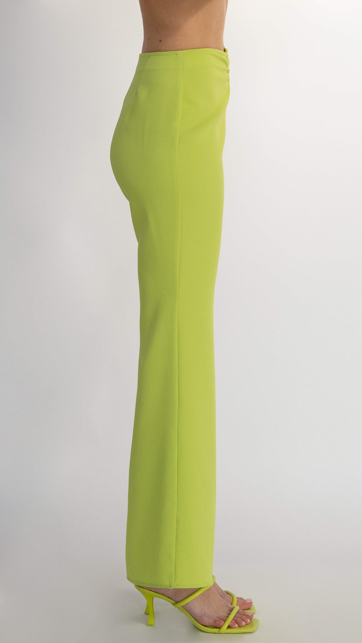 Flared lime pants - Carmen Says