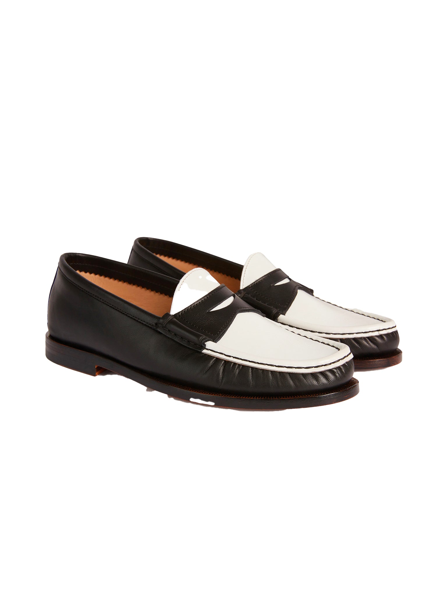Penny loafers	Canoccial	Black & White