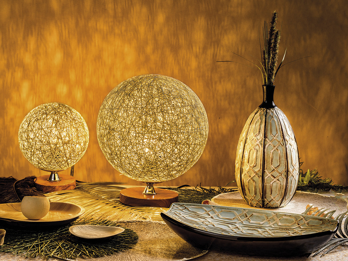 Lampada Saturno panna 70481 cm 20x20x18,5