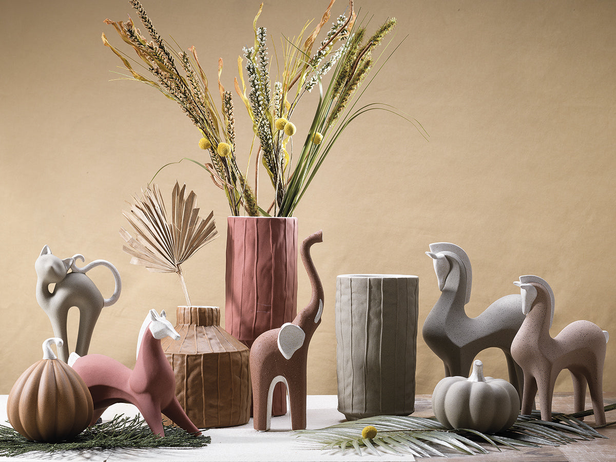 Cavallo basso Zafferano terracotta 82976 cm 23x12x21