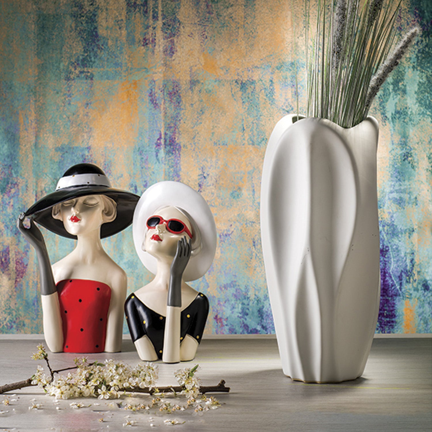 Scultura poliresina Erica Dolls83423 cm 19,5x15x30