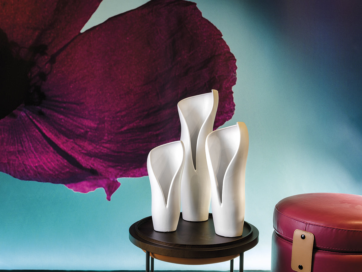 Vaso Orchidea bianco piccolo 84758 cm 15x12x36