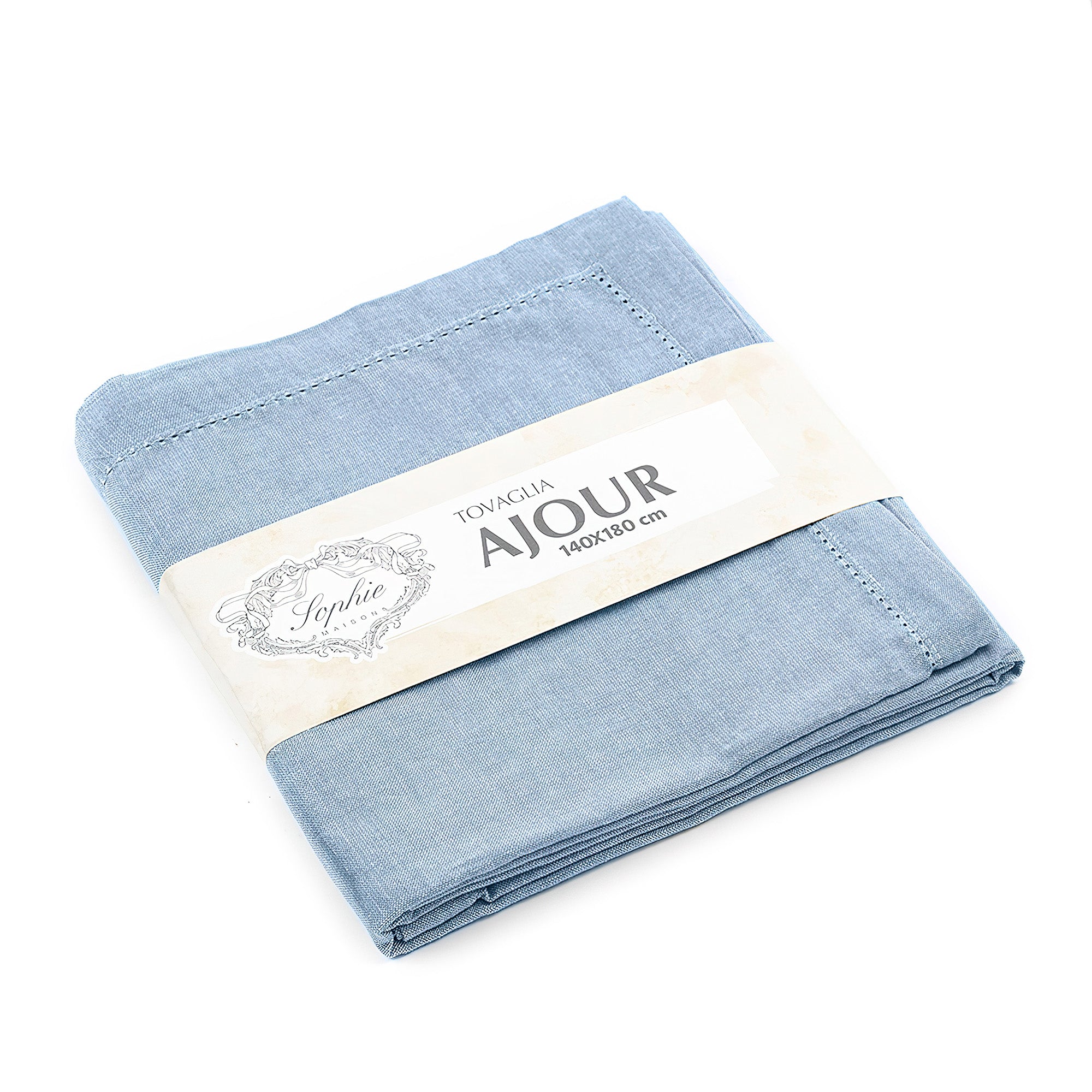 TOVAGLIA AJOUR  BLUE MELANGE