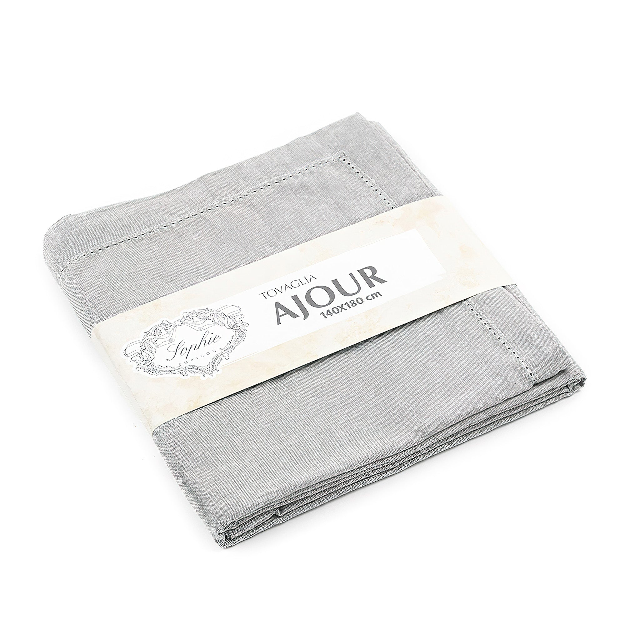 TOVAGLIA AJOUR  GRIGIO MELANGE
