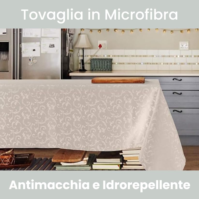 TOVAGLIA ANTIMACCHIA JACQUARD QUEEN  CREMA