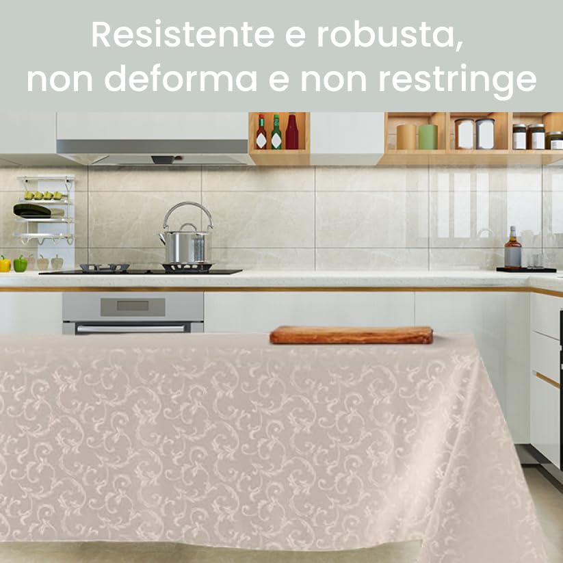 TOVAGLIA ANTIMACCHIA JACQUARD QUEEN  CREMA