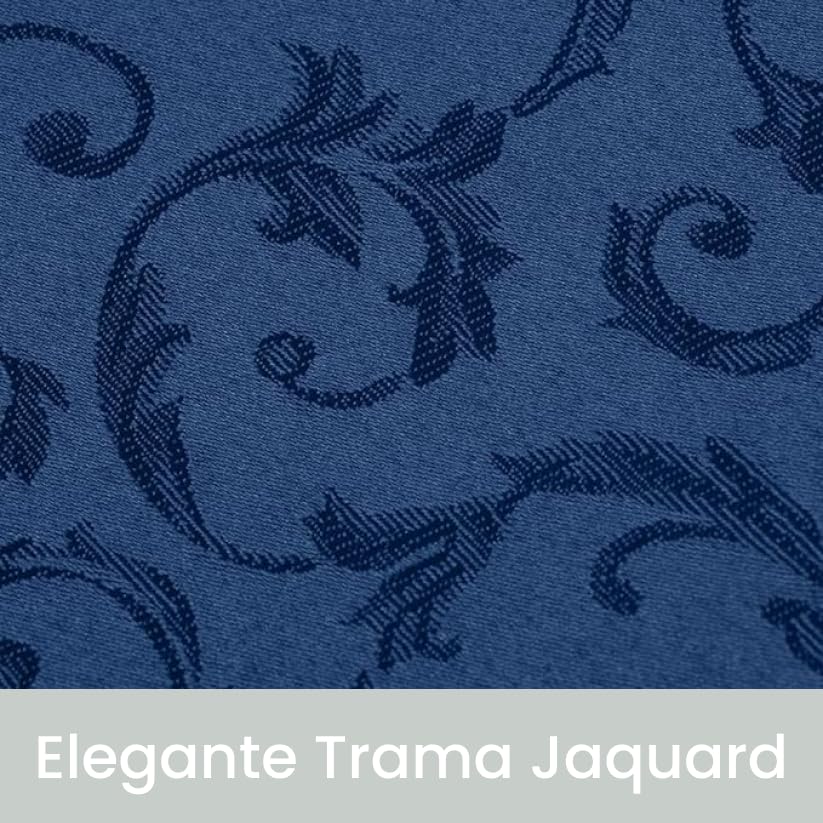 TOVAGLIA ANTIMACCHIA JACQUARD QUEEN.  BLU CERT