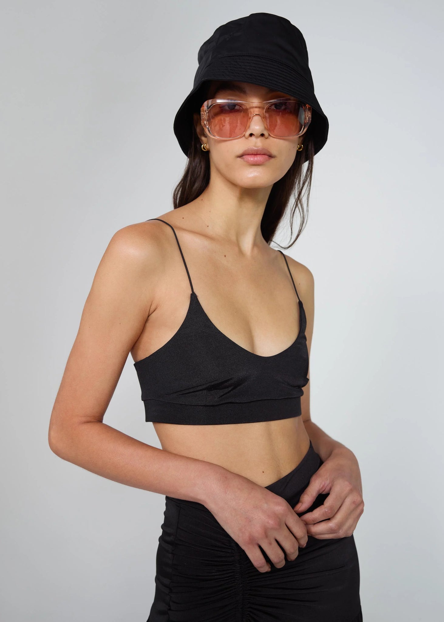 Reggiseno a triangolo in jersey - Nero