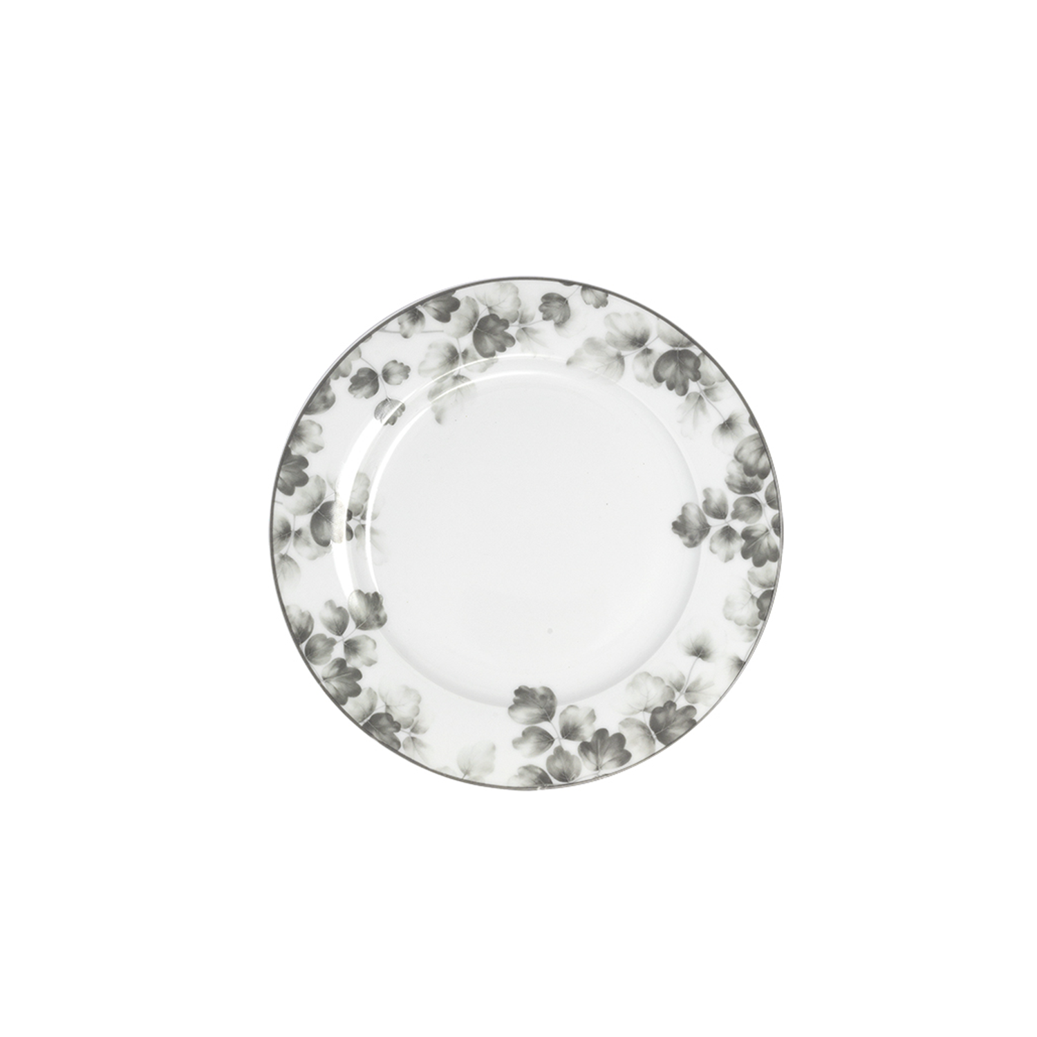 Set 6 piatti frutta porcellana Foliage grigio 88428