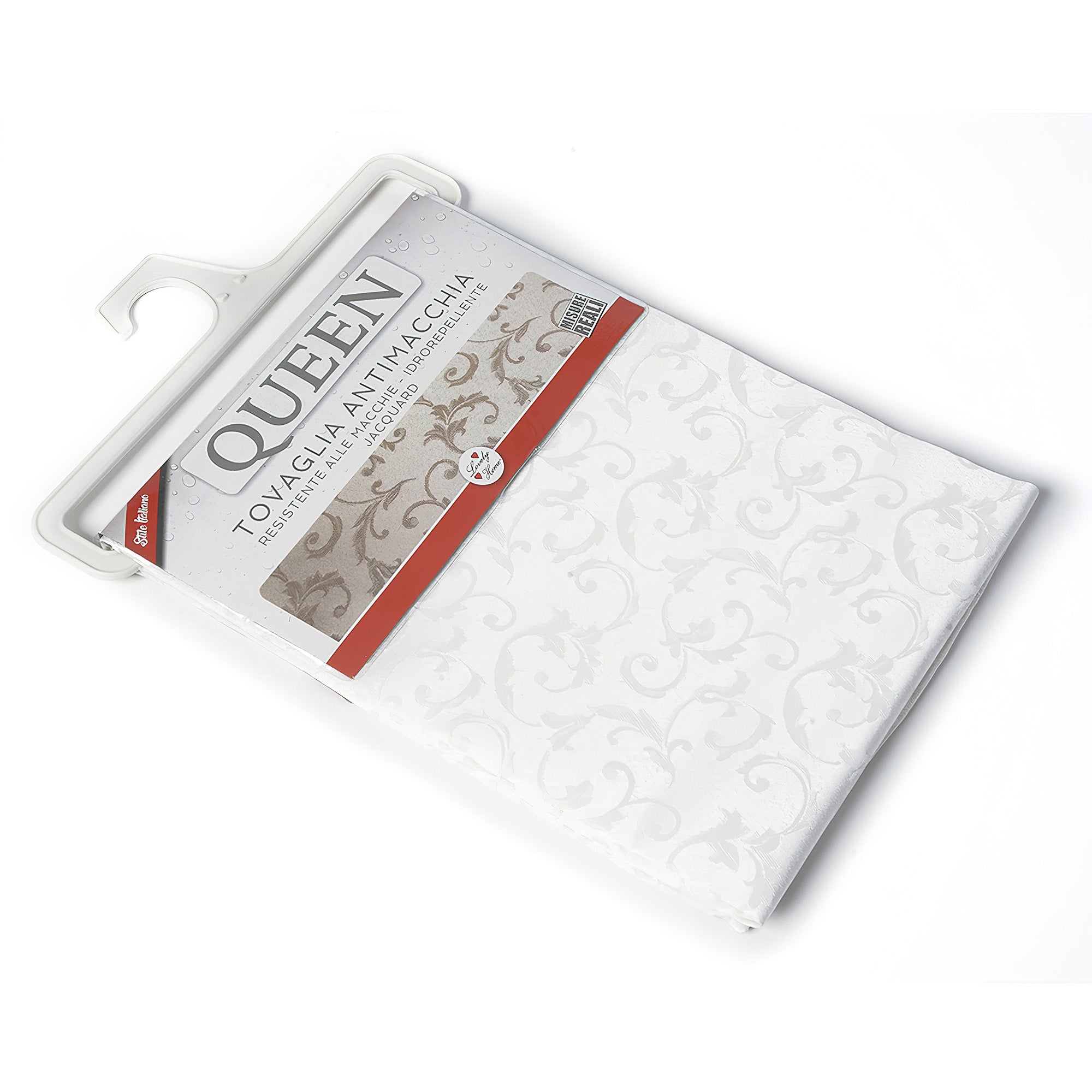 STRISCIA ANTIMACCHIA JACQUARD QUEEN BIANCO