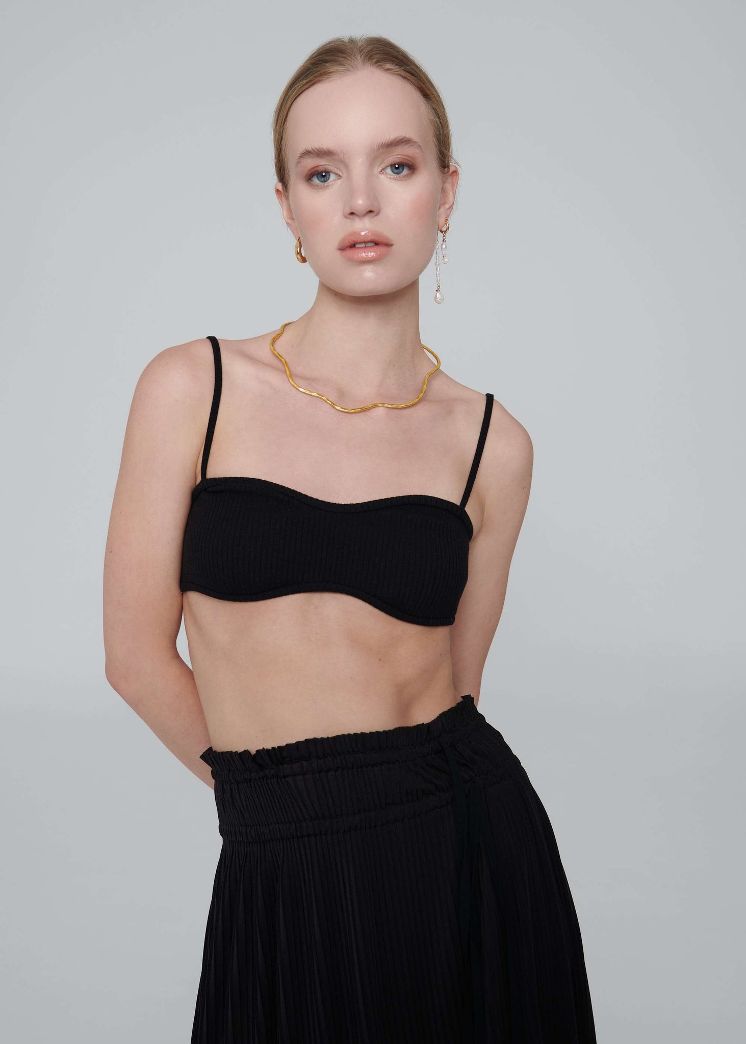 Reggiseno a cuore biologico - Nero