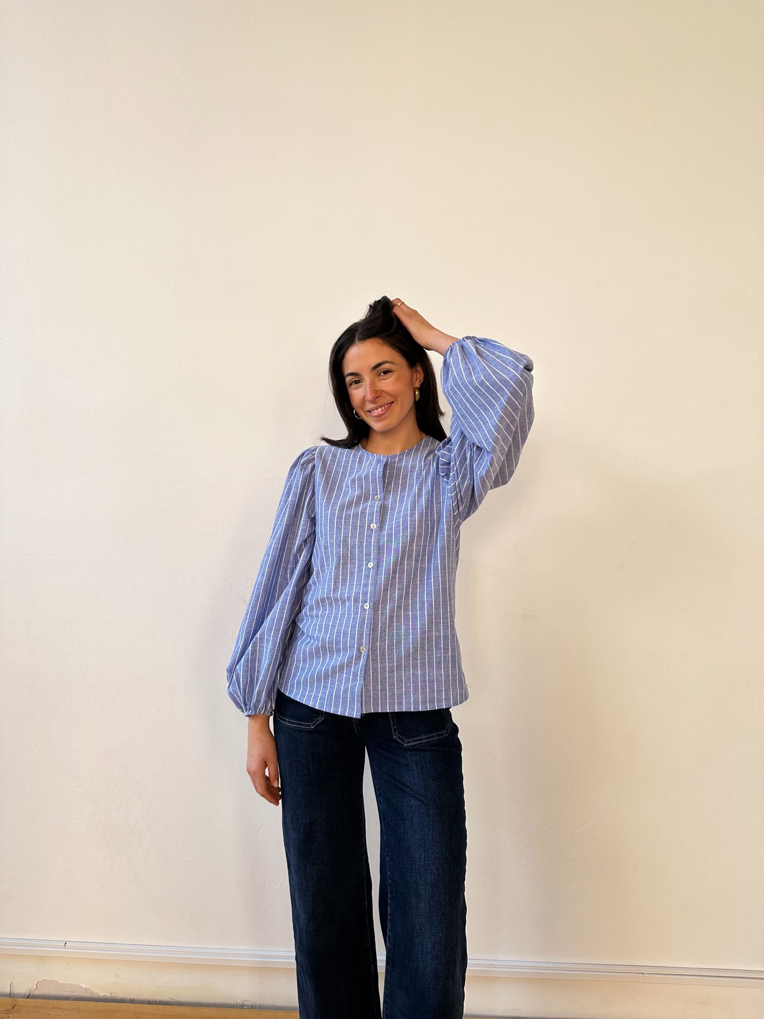 Bellissima camicetta blu