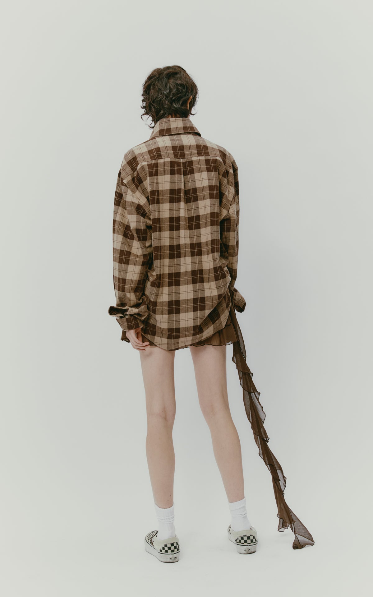 CAMICIA MARRONE FLANELLA