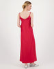 Luisa Solid Camisole Dres  - Red