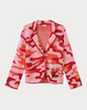 Magic Jacquard Knit Jacke  - Bourdeaux