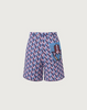 Luise Jacquard Knit Short  - Purple
