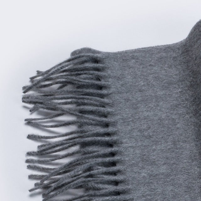 Sciarpa "Biella Frange" colore grigio