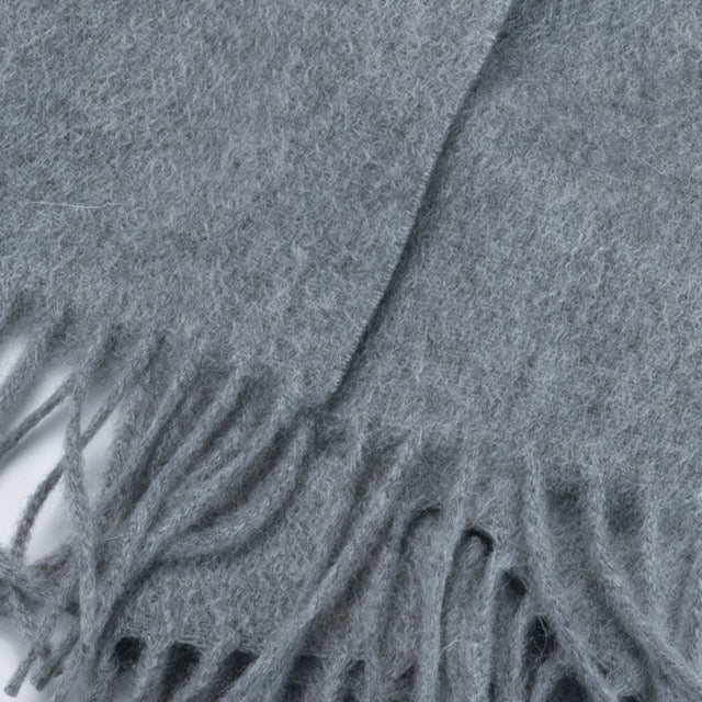Sciarpa "Biella Frange" colore grigio