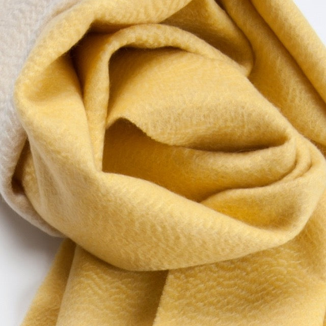 Sciarpa  "Biella Frange" colore giallo