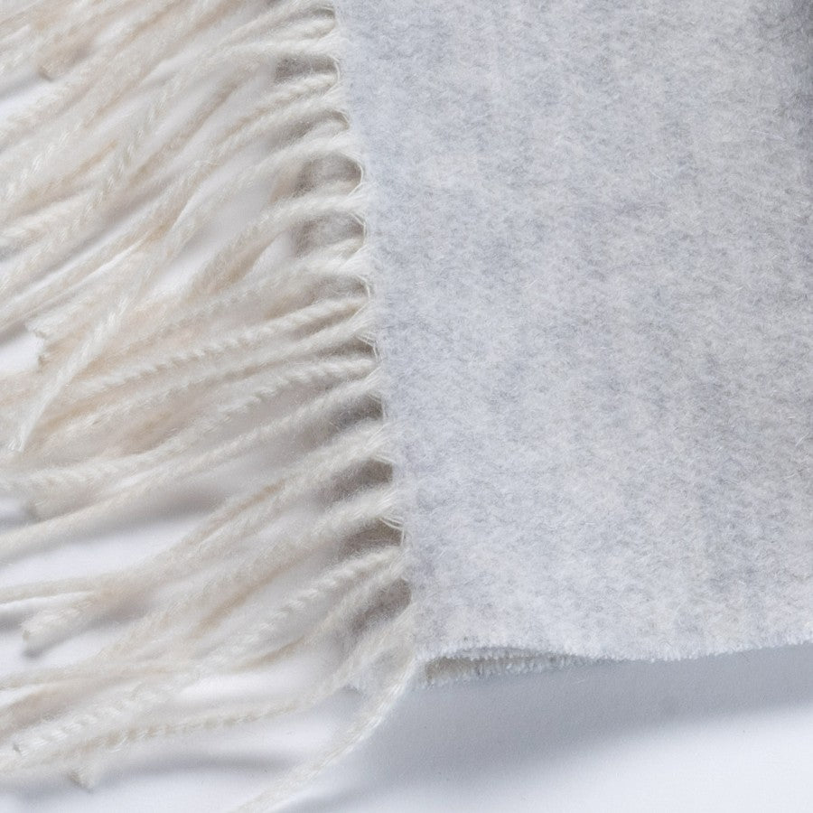 Sciarpa  "Biella Frange"colore marmo