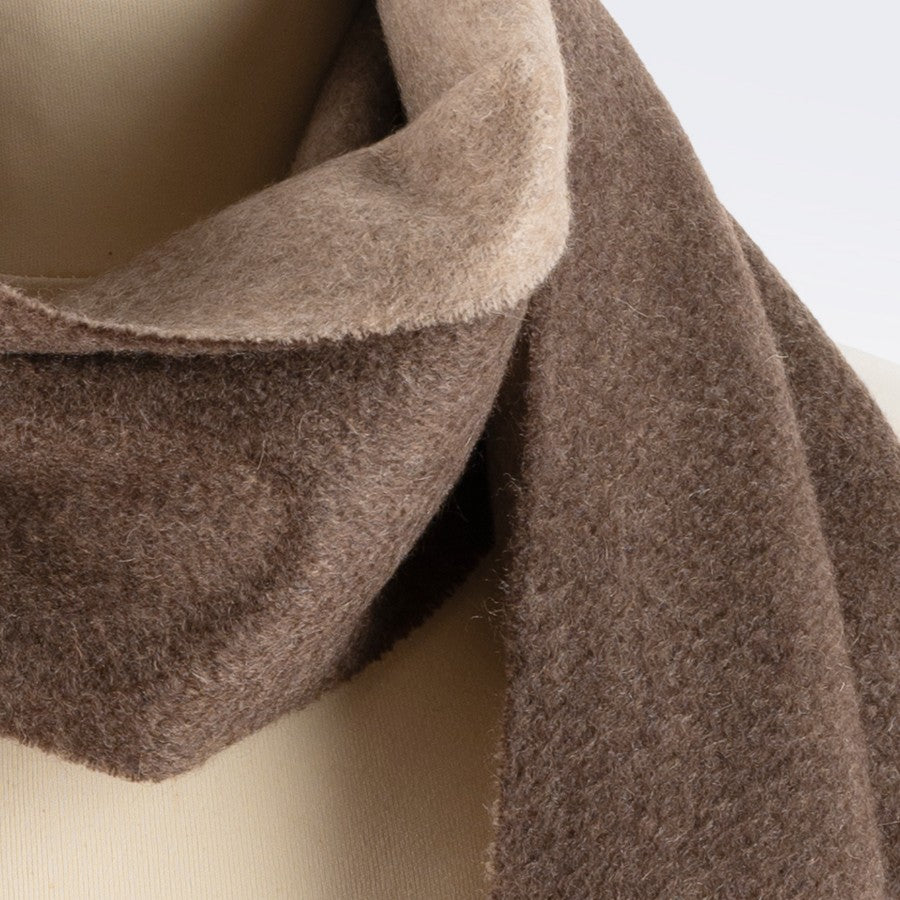 Sciarpa "Biella Frange" colore marrone