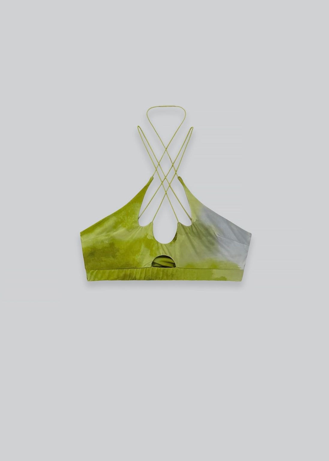 Reggiseno con taglio Web - Stampa sfumata verde